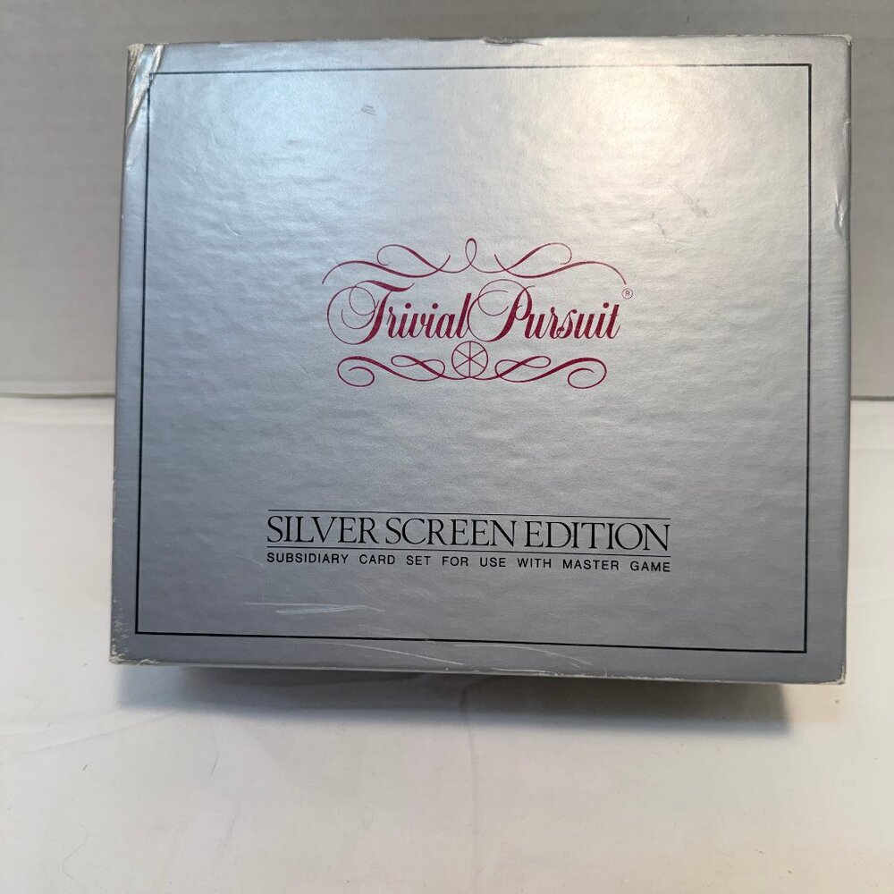 Vintage 1981 Trivial Pursuit Silver Screen Edition Game Cards